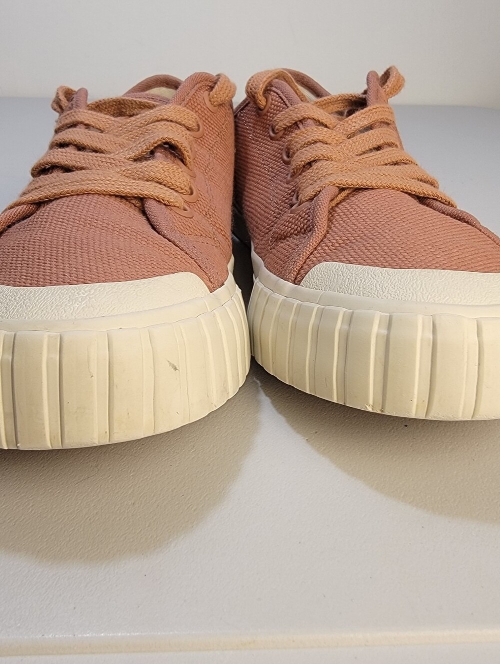 Taos One Vision Sneakers Women's Size 6.5M "Rust" Canvas Shoes Lace Up OVI-19481 - Picture 8 of 13